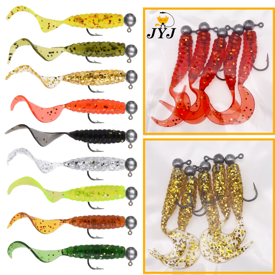 Fishing Lure Soft Plastic - JYJ 5 teile/beutel 1g jig haken