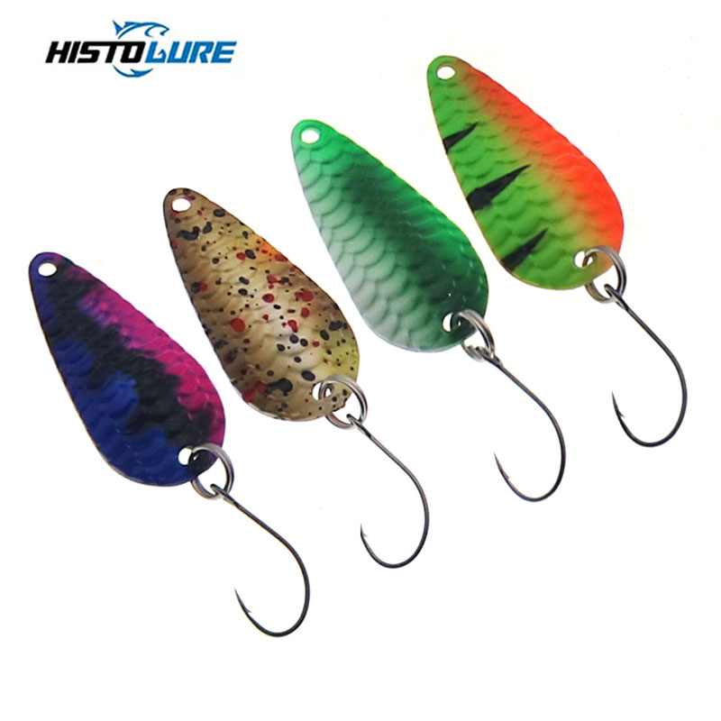Fishing Lure Spoon - Angeln Trout Löffel Einzel Haken Spinning