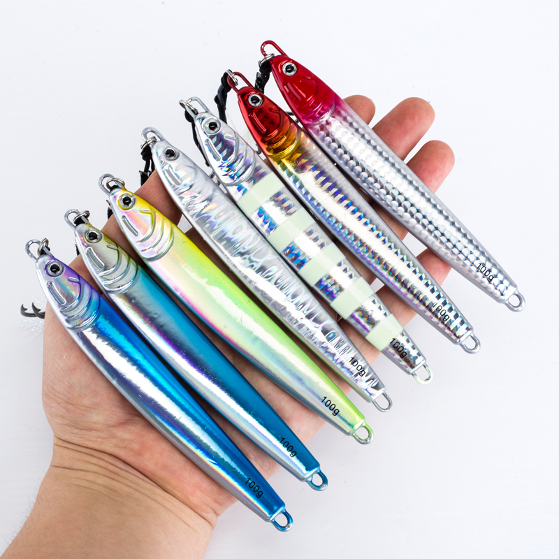7Pcs 40g 60g 80g 100g Leuchten – Fishing Lure Spoon Bewertung und Preis