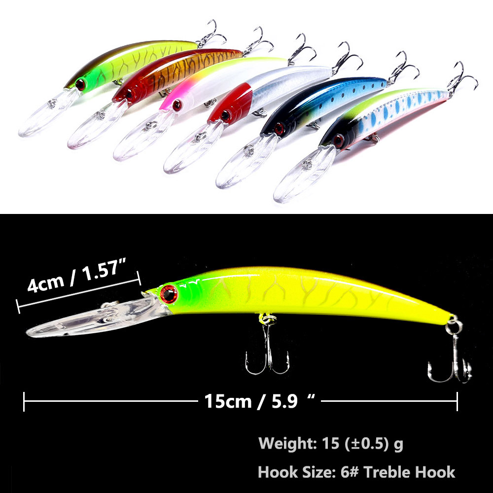 1PCS 15cm 15g Tiefe Tauchen Je – Fishing Lure Crankbait Bewertung und Preis