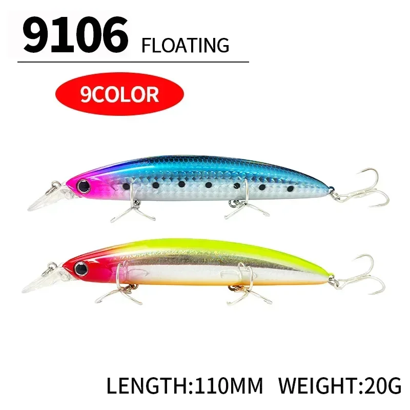 Schwimmende Minnow-Angelköder, – Fishing Lure Spoon Bewertung und Preis