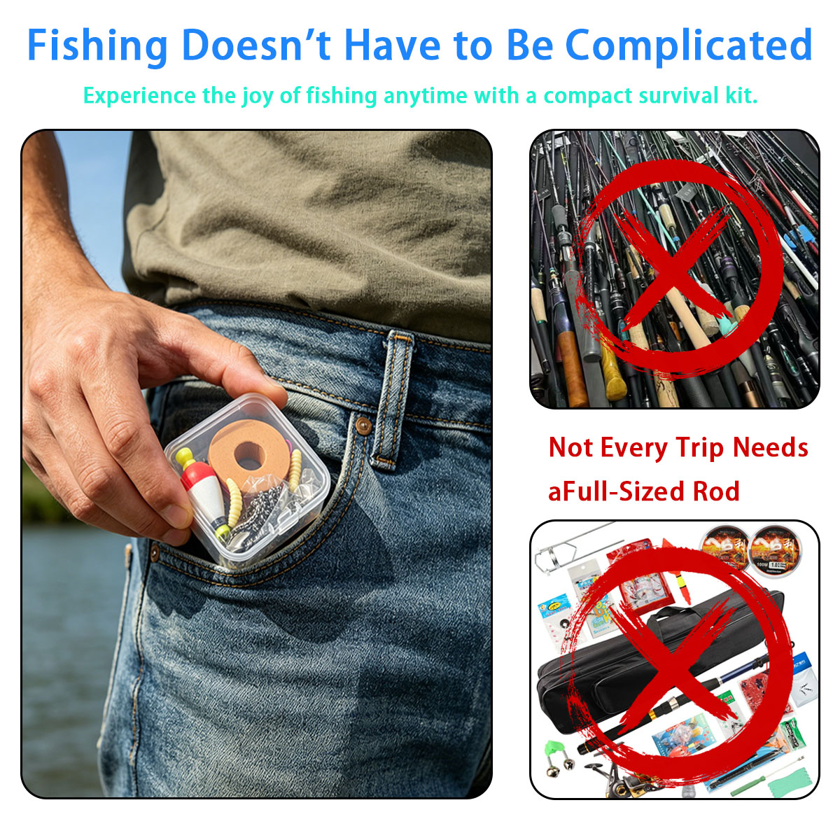Tragbares Notfall-Angelset, tr – Fishing Lure Box Bewertung und Preis